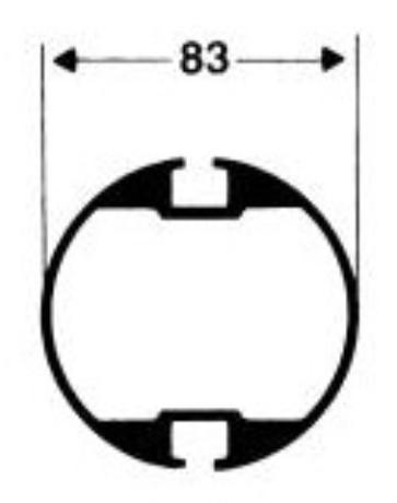 Стакан для стоек для пляжного волейбола (арт. 924-518,5184) оцинкованная сталь, с крышками , высота 400 мм (глубина вставки 350 мм).        