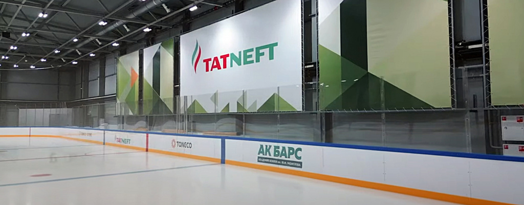 Хоккейные борта GREVS TOP, ТАНЕКО Арена, г. Нижнекамск